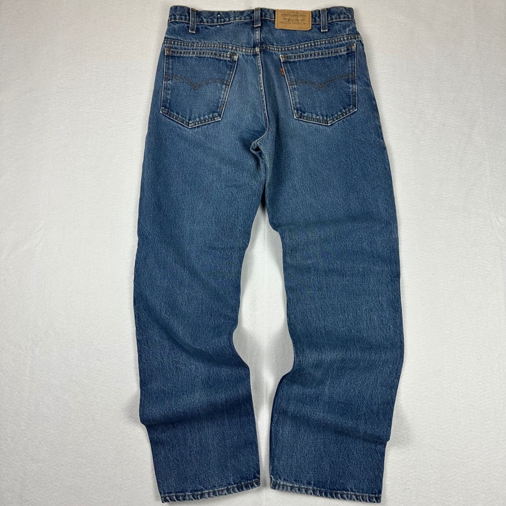 Vintage Levi 505 Straight Leg Orange Tab USA Made W32 L31.5